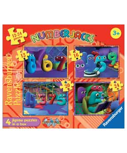 Numberjacks - 4 in a Box Puzzles