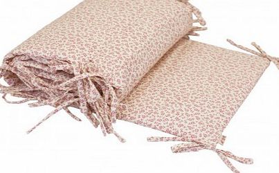 Numero 74 Ecru Pink Flowers Bed Bumper `One size