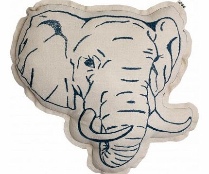 Numero 74 Elephant cushion `One size