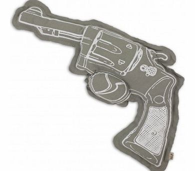 Numero 74 Pistol cushion - grey `One size