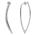 Nuovegioie Sterling Silver Curved Earrings