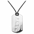Nuovegioie Sterling Silver Small Medal Sexy Pendant