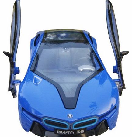 05 Kids Gifts 1:32 BMW i8 blue Alloy Diecast car model Collection light&sound