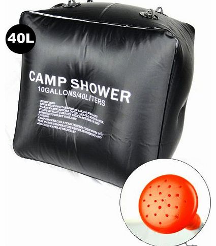 05 Portable Solar Heat Camp Shower PV Bag Outdoor Washing Camping Package 40L