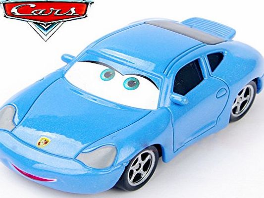 NuoYa 005 Mattel Disney Pixar Cars 1/55 Diecast Car Toys Vehicle Sally Porsche 911 Carrera (Include a Cycling Reflective Band as gift)
