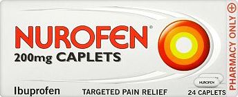 Nurofen, 2041[^]10049839 200 mg Caplets- 24 Pack Ibuprofen 10049839