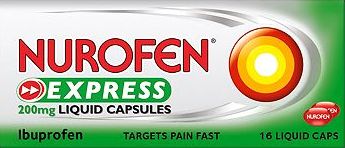 Nurofen, 2041[^]10067975 Express 200mg Liquid Capsules - 16