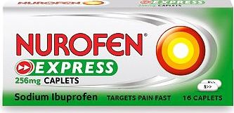 Nurofen, 2041[^]10079318 Express 256 mg Caplets - 16 Caplets