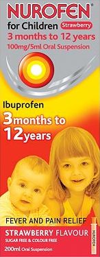 Nurofen, 2041[^]10068984 for Children Strawberry Oral Suspension