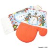 Christmas Kitchen Towel and Oven Mitten Set