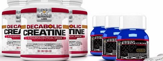 Nutracell Labs 3 Month Anabolic Muscle Stack: Decabolic Creatine 