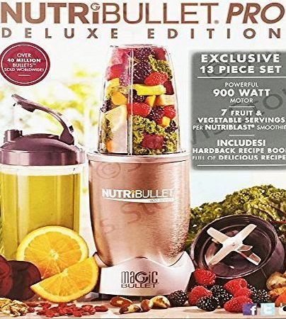NUTRiBULLET  Pro Deluxe Edition 900W 13 Piece Set Blender