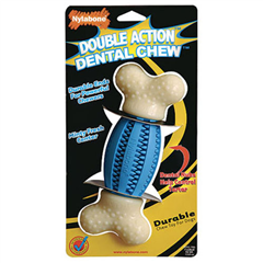 Double Action American Football Dental Chew Toy for Dogs by Nylabone
