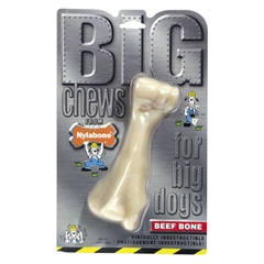 Large Big Chew Nylon Beef Flavoured Bone Dog Toy