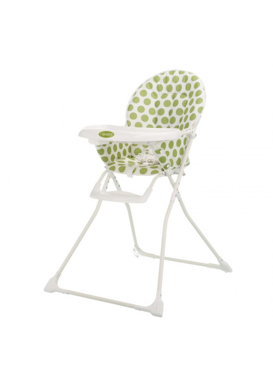 O Baby OBaby Munchy Highchair-Dotty Lime
