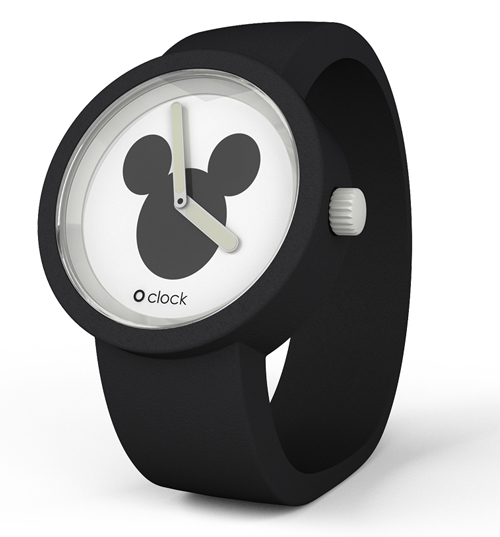 Black Mickey Mouse Icon Disney Watch from O Clock