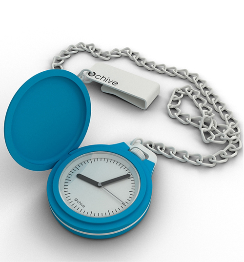 Blue O Chive Pocket Watch from O Clock