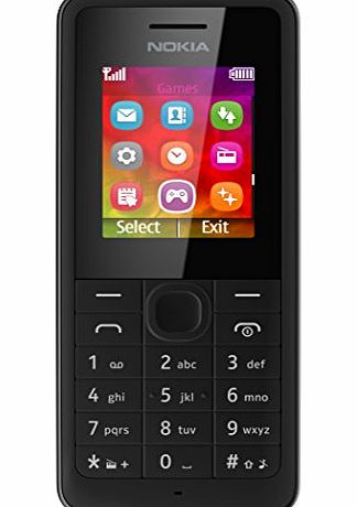 Nokia 106 O2 Pay As You Go Mobile Handset - Black