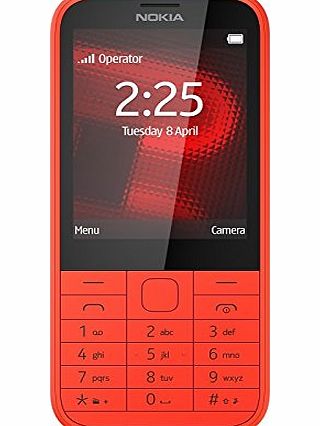 O2 Nokia 225 O2 Pay As You Go Smartphone - Red