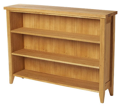 oak Bookcase 34.75in x 47.5in Low Long Wealden