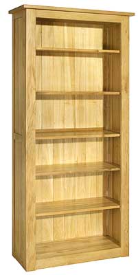 oak Bookcase Tall 77IN x 36IN Lyndhurst