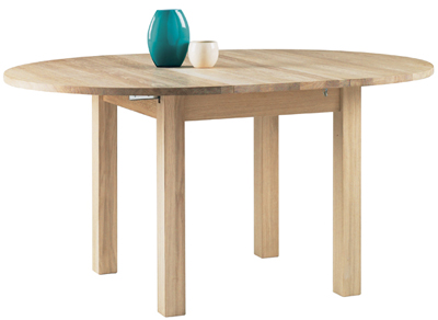 round extending dining table