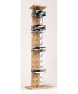 Finish and Chrome CD Tower