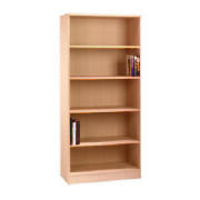 Oak Framed Modular tall bookcase, oak effect