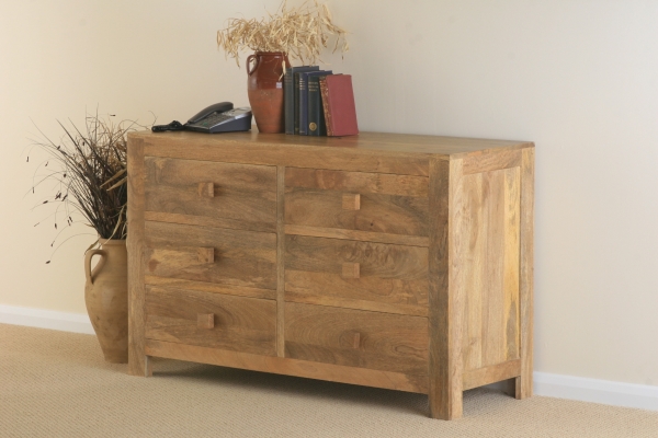 Mantis Light Solid Mango 6 Drawer Chest