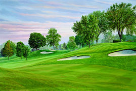 oakland Hills Country Club 11th Hole Golf Print