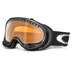 oakley A Frame Snow Goggles - Jet Black/Persimmon