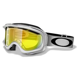 oakley Ambush Snow Goggles - Polished White/Fire