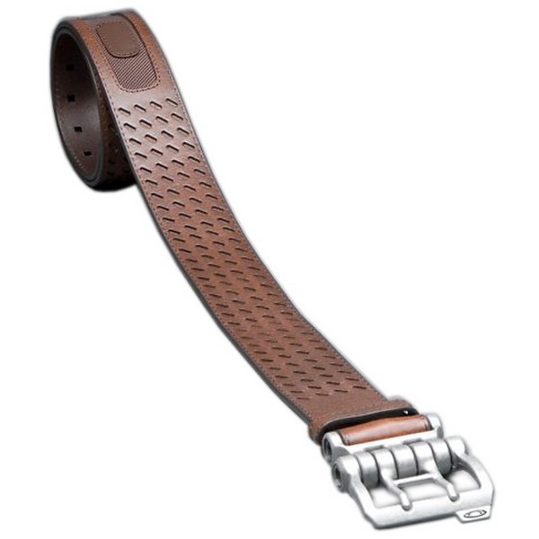 Oakley Brown Perf Leather Belt by