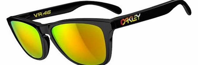 Oakley Frogskin Sunglasses - Polished Black/Fire