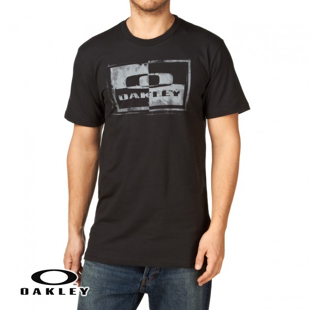 Mens Oakley Block It T-Shirt - Jet Black