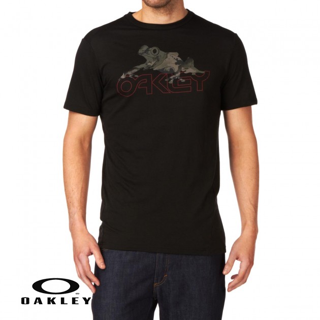 Mens Oakley Frogskin T-Shirt - Black