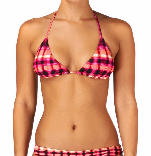 Oakley Womens Oakley Pink Dyemond Triangle Bikini Top