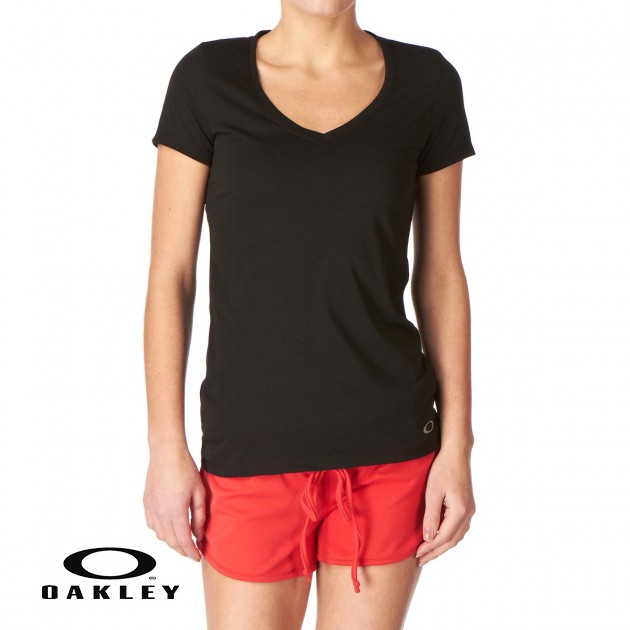 Womens Oakley Stability T-Shirt - Jet Black