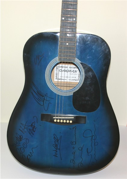 GROUP SIGNED ACOUSTIC GUITAR