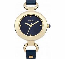 Oasis Ladies Blue Leather Strap Watch