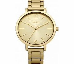 Oasis Ladies Gold Tone Bracelet Watch