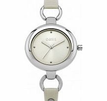 Oasis Ladies Nude Leather Strap Watch