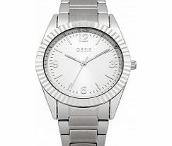 Oasis Ladies Silver Metallic Strap Watch