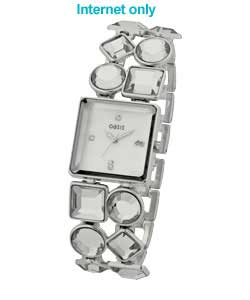 Ladies Stone Set Bracelet Quartz Watch