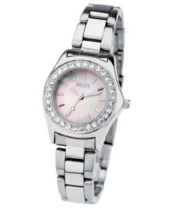 Ladies Stone Set Dial Bracelet Watch