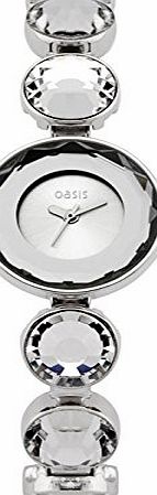 Oasis  SILVER LADIES BRACELET WATCH WITH CRYSTAL STAINLESS STEEL STRAP - WOMENS - MODEL NUMBER B1080