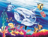 Reeves - Senior Painting By Numbers Underwater Dolphins