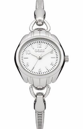 Oasis Womens Quartz Watch with Silver Dial Analogue Display and Silver Stainless Steel Bracelet B1436