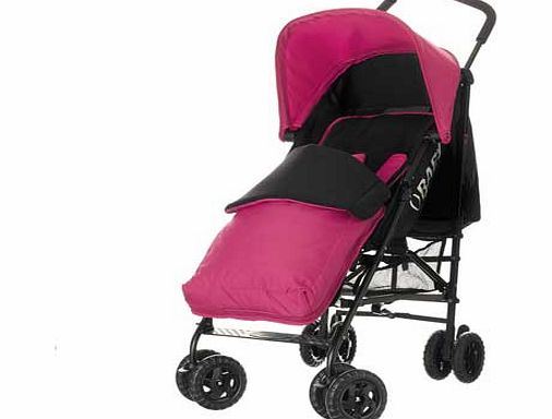 Obaby Atlas Black/Grey Stroller - Pink with Pink