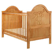 OBaby B is for Bear Cot Bed, Country Pine